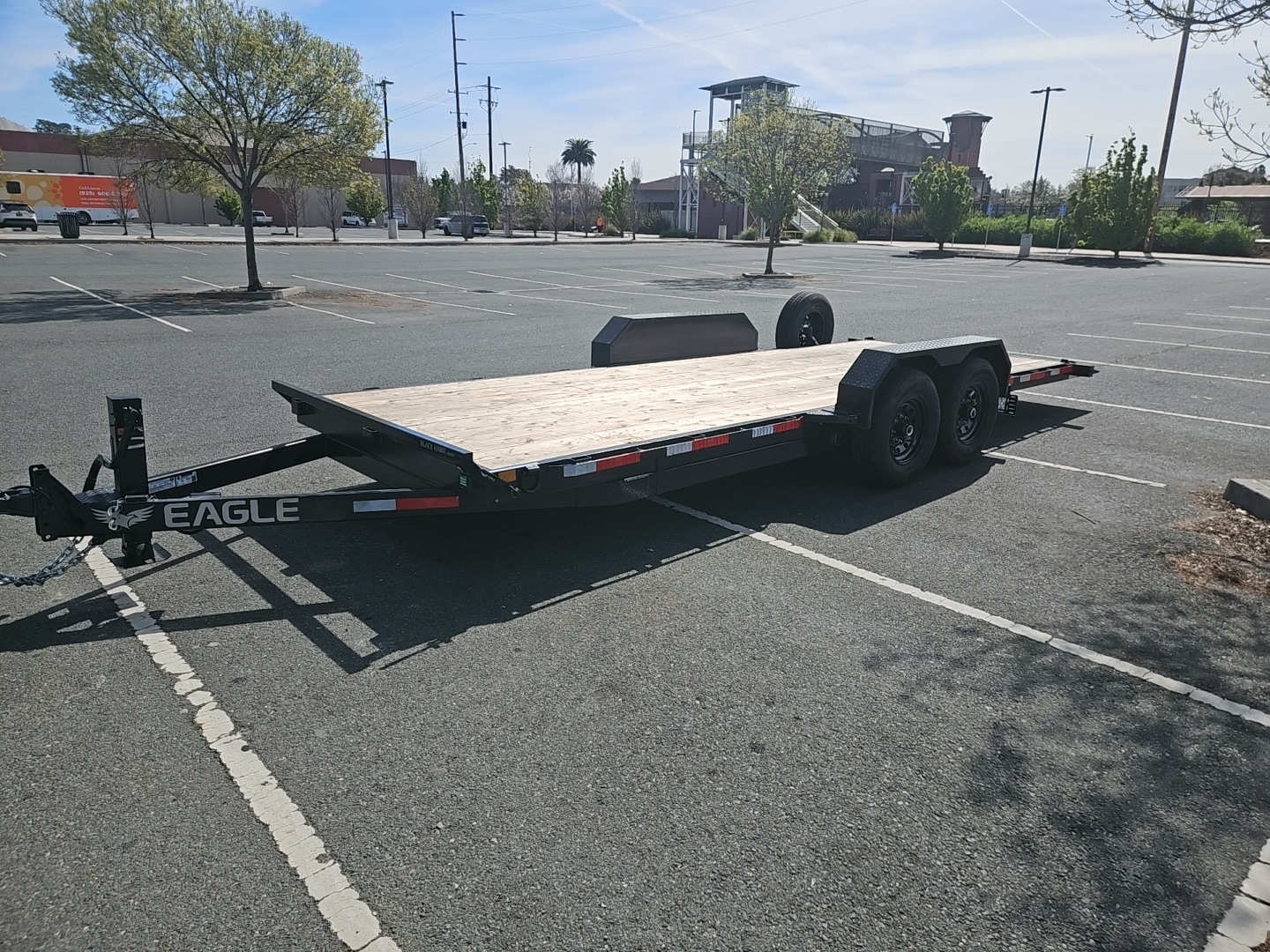 Lucky Luke's car hauler trailer in Martinez, CA